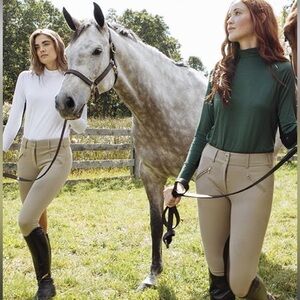 NWT Dolce & Gabbana Beige Riding Horse Pants Italy Size 38 stretch Authentic